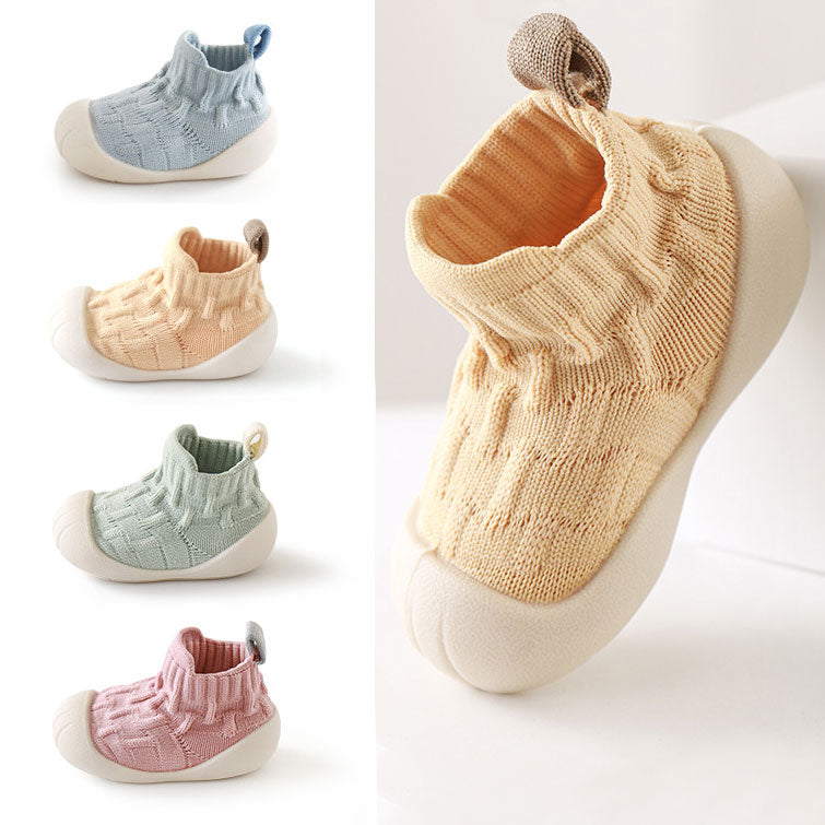 Breathable Knit Sock Style Non Slip Soft Sole Baby Shoes