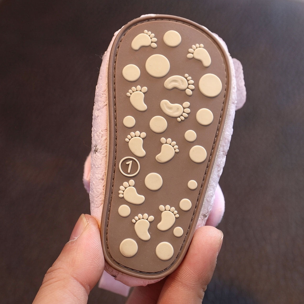 Baby Girl Pearl Flower Breathable Non-Slip Soft Sole Prewalker Shoes