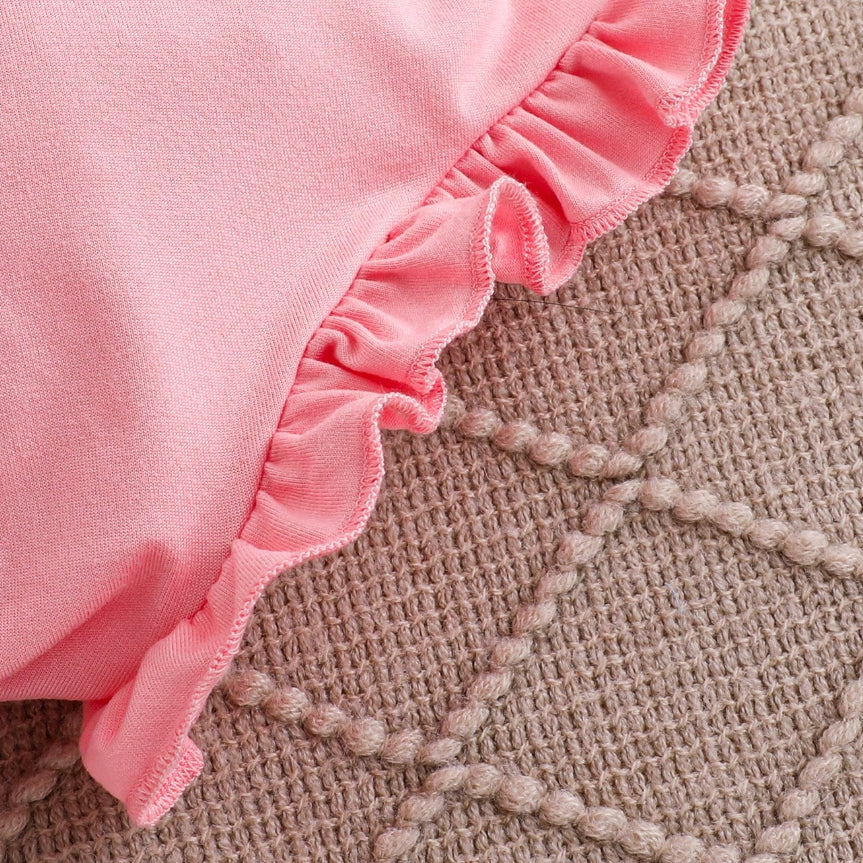 3PCS Elephant Floral Printed Sleeveless Baby Set