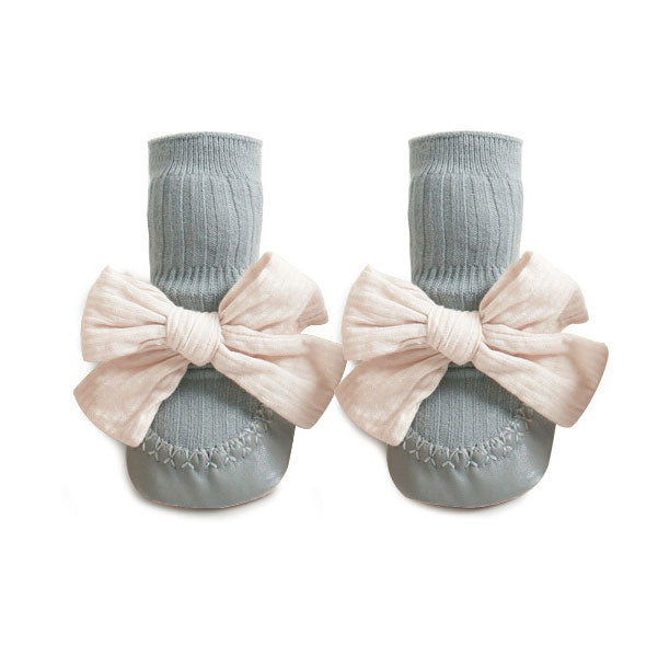 Lovely Bow Soft Socks Integrated Baby Shoes