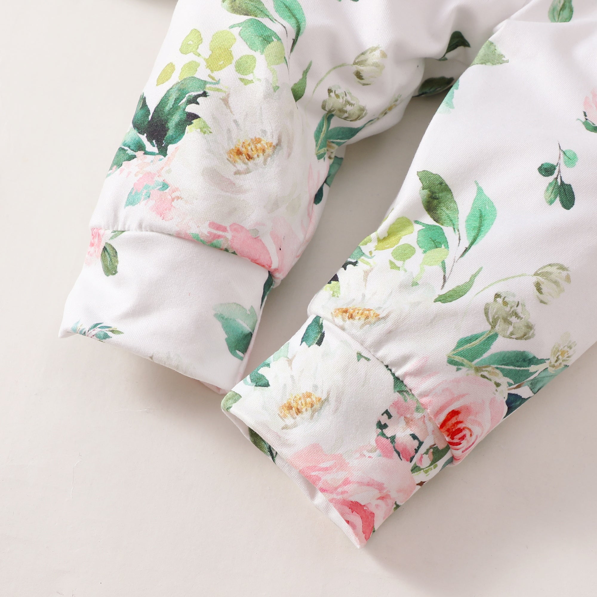 4PCS Daddy's Girl Mommy‘s World Letter Floral Print Baby Set