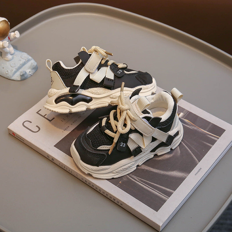 Casual Breathable Mesh Hook Loop Sport Baby Shoes