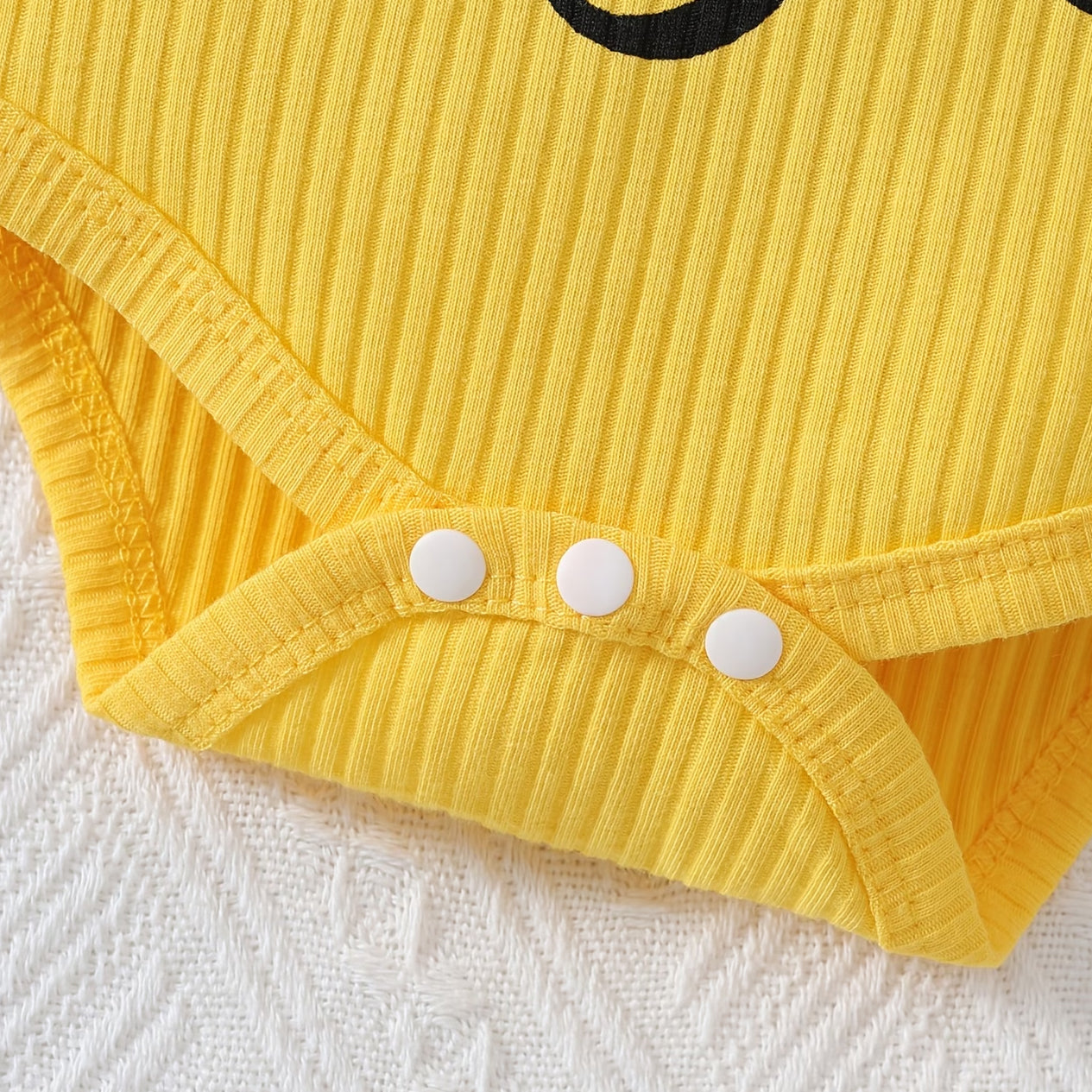 3PCS Lovely Little Sister Letter Floral Print Baby Set