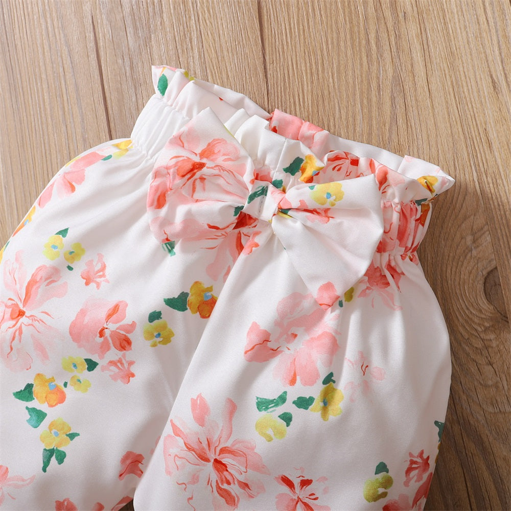 3PCS I Got It From My Mama Letter Floral Long Sleeve Baby Set