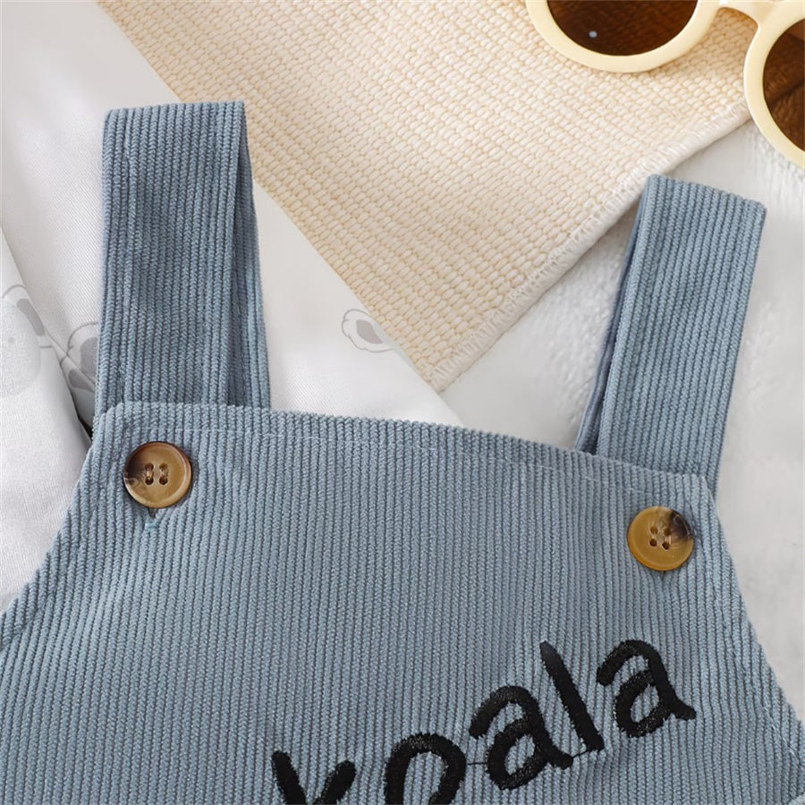 2PCS Cute Koala Printed Long Sleeve Baby Set