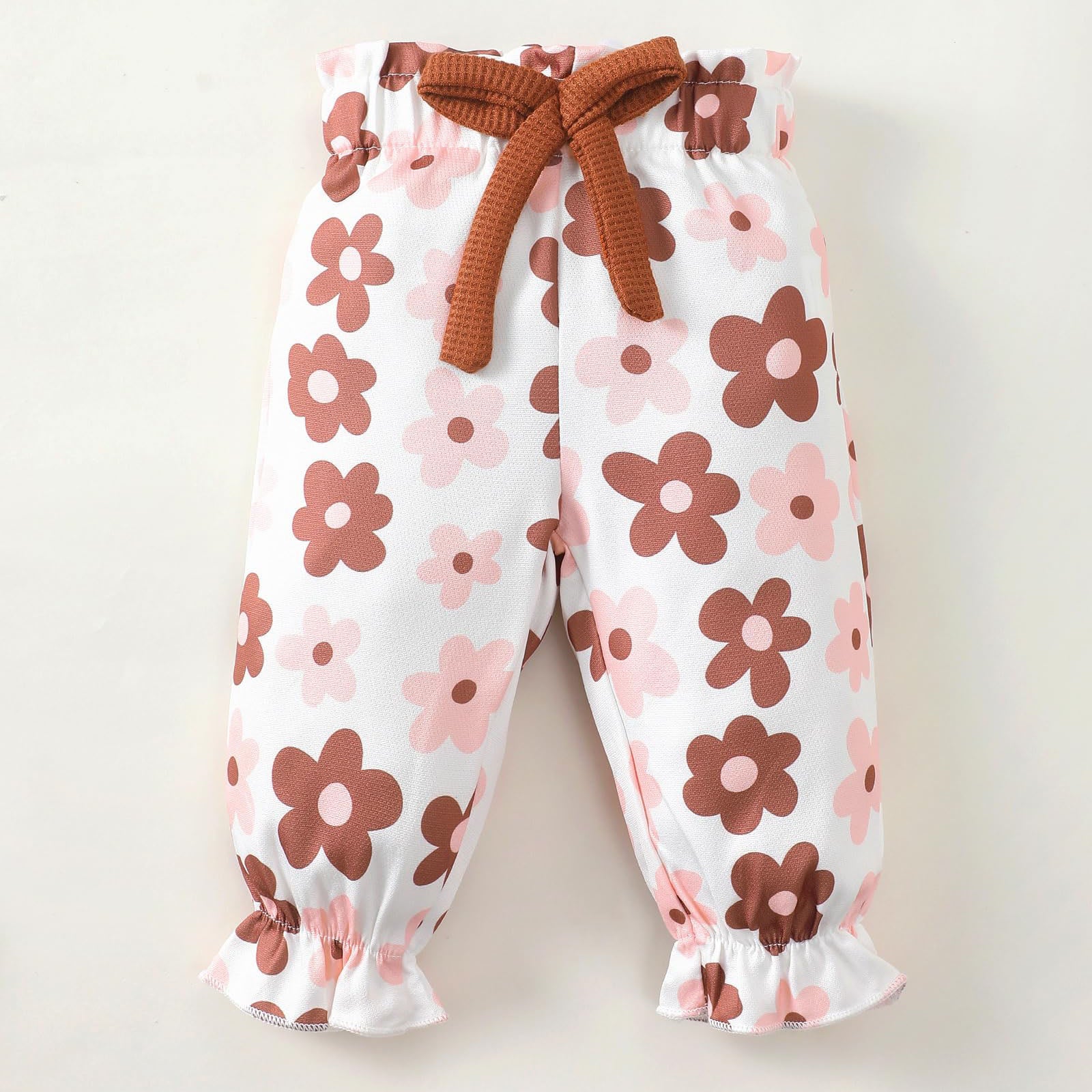 3PCS Mama's Bestie Letter Floral Printed Long Sleeve Baby Set