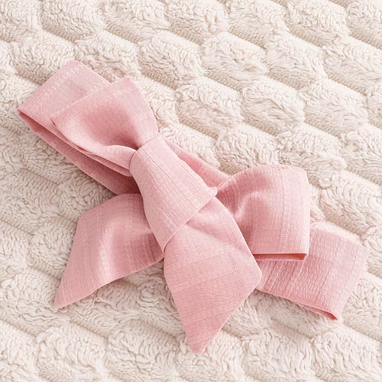 2PCS Sweet Pure Solid Color Long Sleeve Baby Jumpsuit