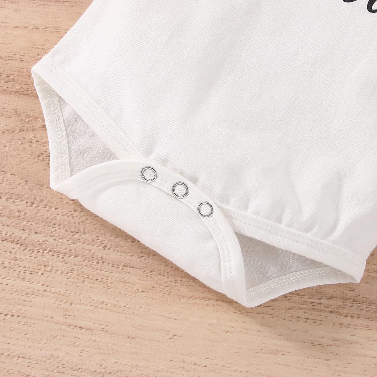 3PCS Mama's Mini Letter Leopard Print Short Sleeve Baby Set