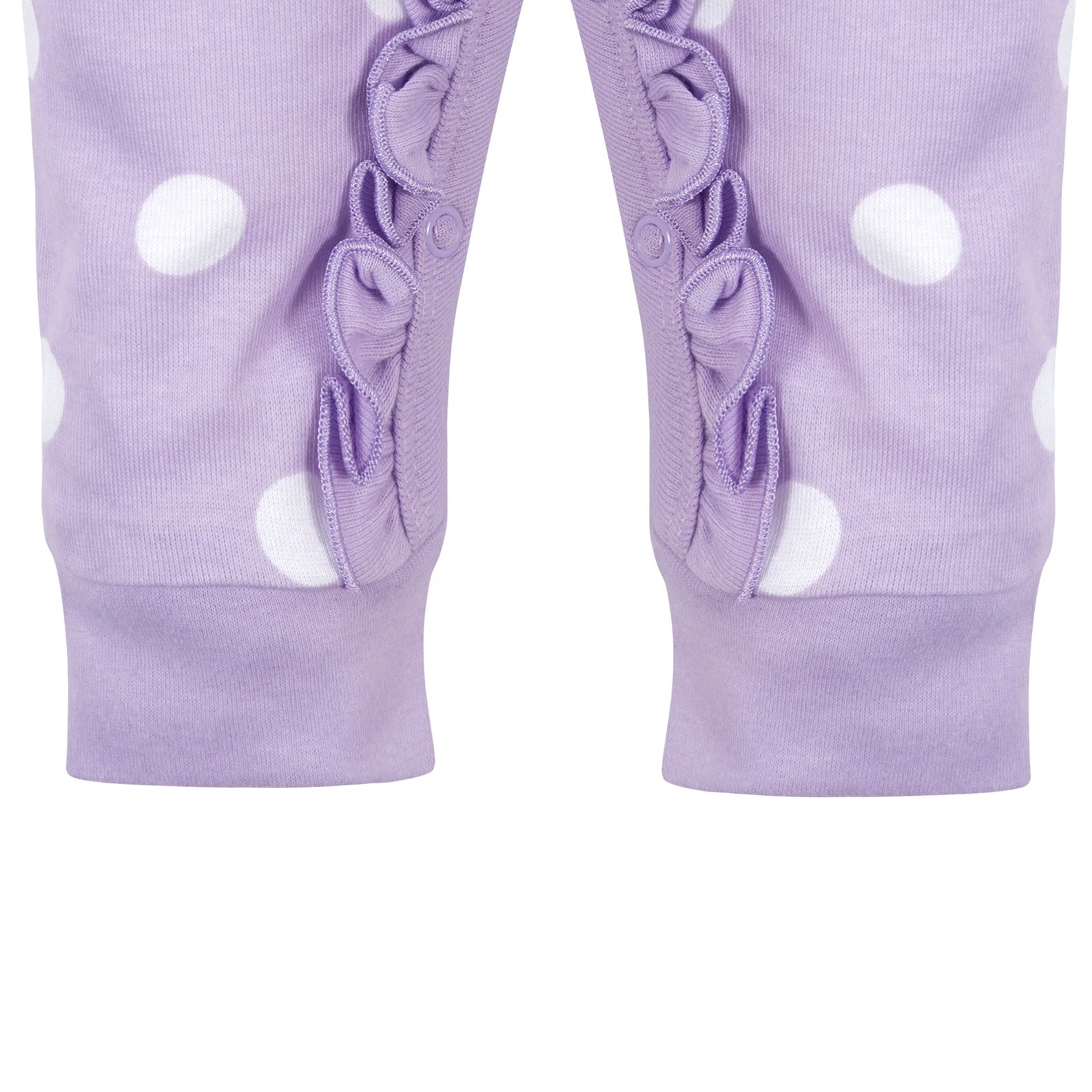 2PCS Cute Floral Polka Dots Printed Baby Jumpsuit