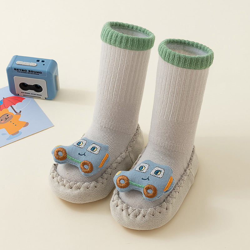 3D Cartoon Patch Soft Sock Baby Shoes