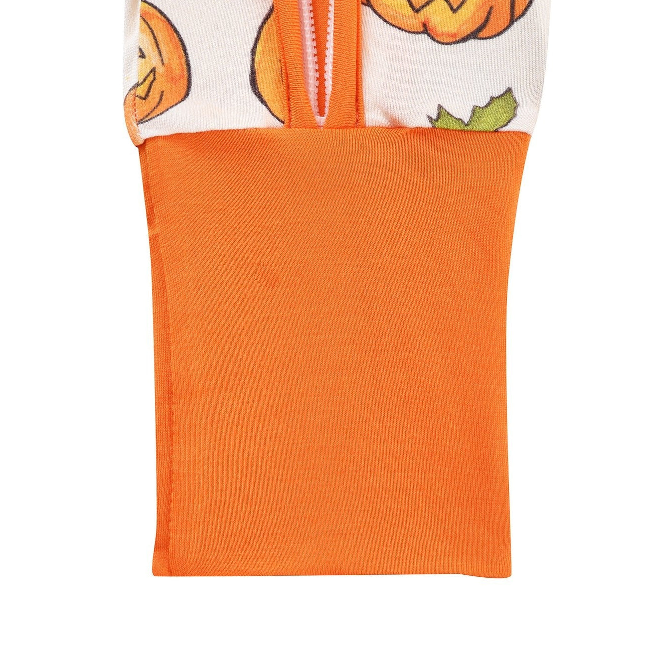 Funny Pumpkin Printed Halloween Bamboo Viscose Baby Jumpsuit
