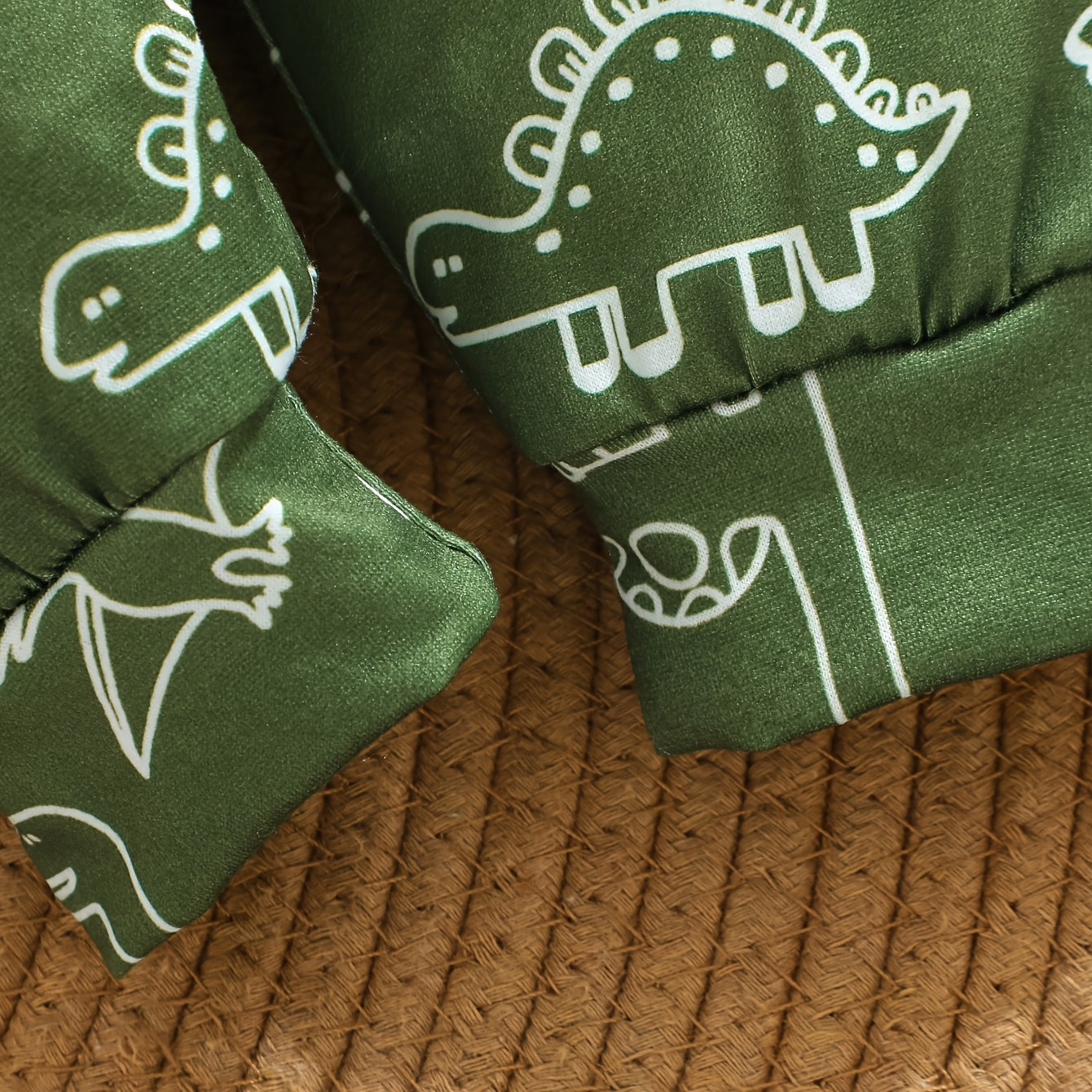 3PCS Adorable Dinosaur Print Short Sleeve Baby Set