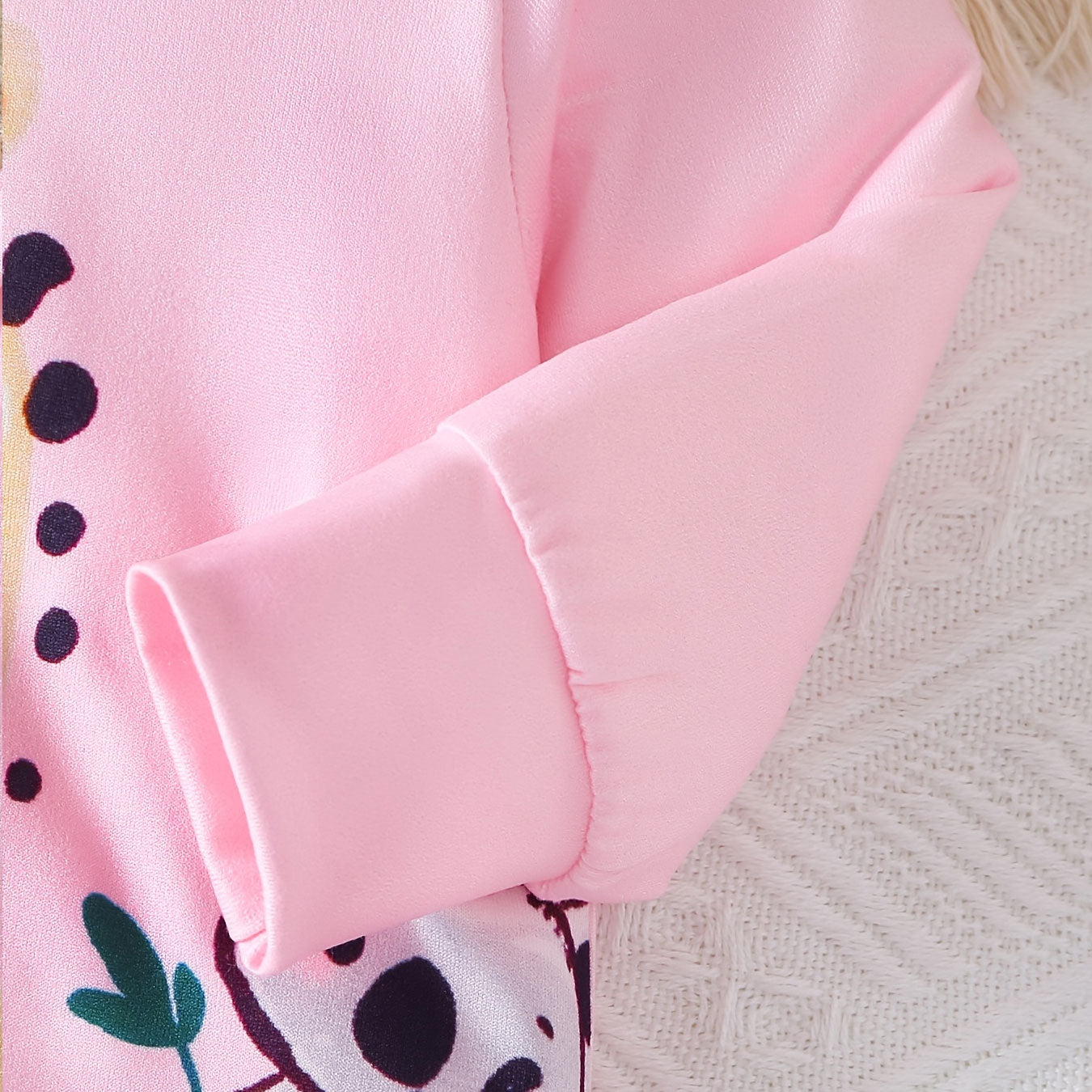Cartoon Animal Print Long Sleeve Baby Jumpsuit