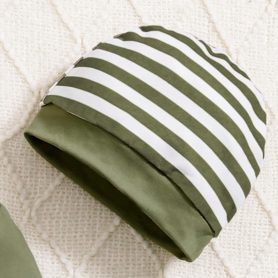 3PCS Mama's Boy Letter Print Striped Long Sleeve Baby Set