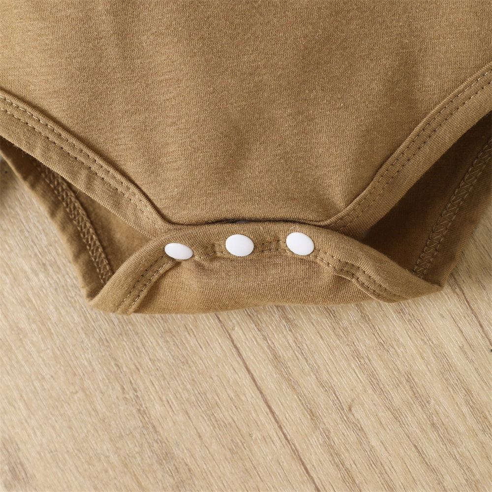 3PCS Casual Wild Duck Print Long Sleeve Baby Set