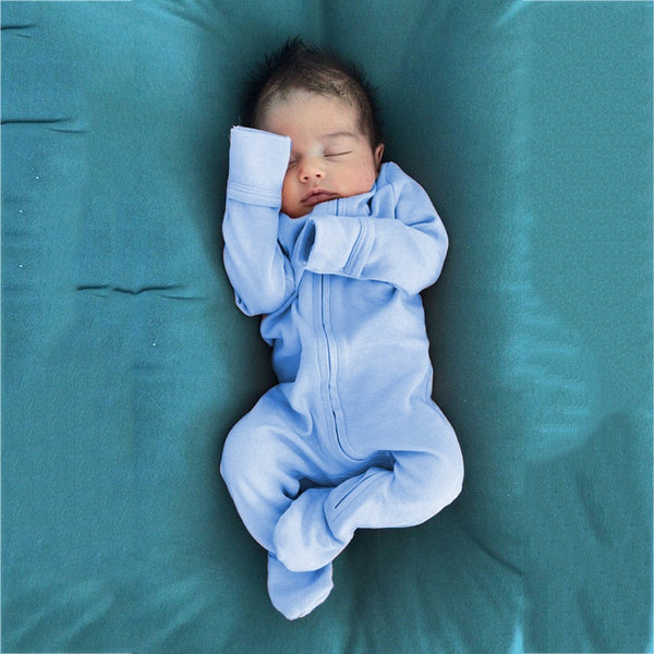Lovely Solid Color Long Sleeve Baby Jumpsuit
