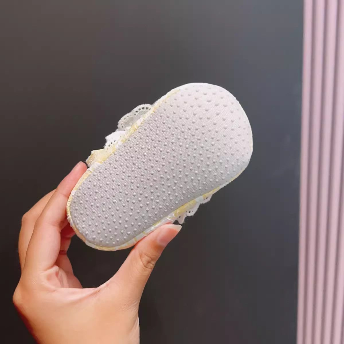 Baby Girl Princess Lace Ruffle Non-Slip Soft Sole Prewalker Shoes
