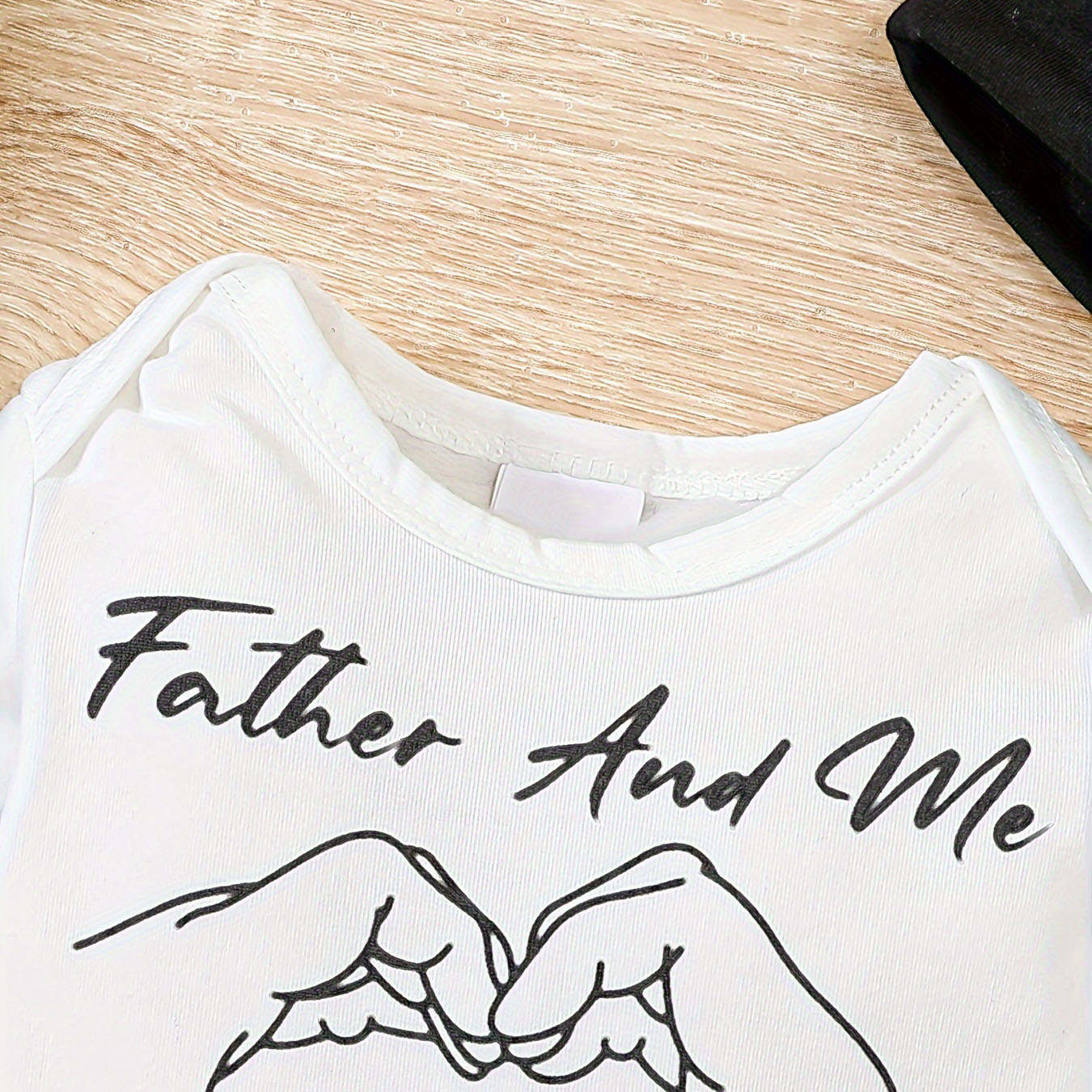 3PCS Father And Me Best Buddies For Life Letter Printed Baby Set