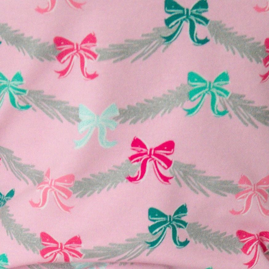 2PCS Grace Bow Floral Printed Zipper Baby Jumpsuit