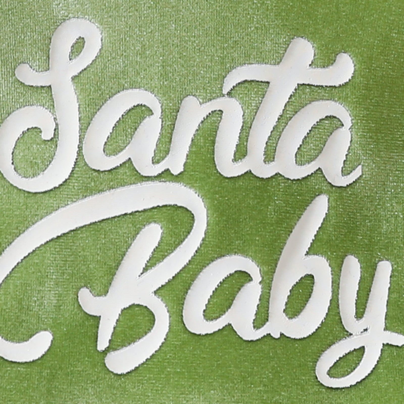 2PCS Christmas Santa Baby Letter Printed Baby Girl Dress