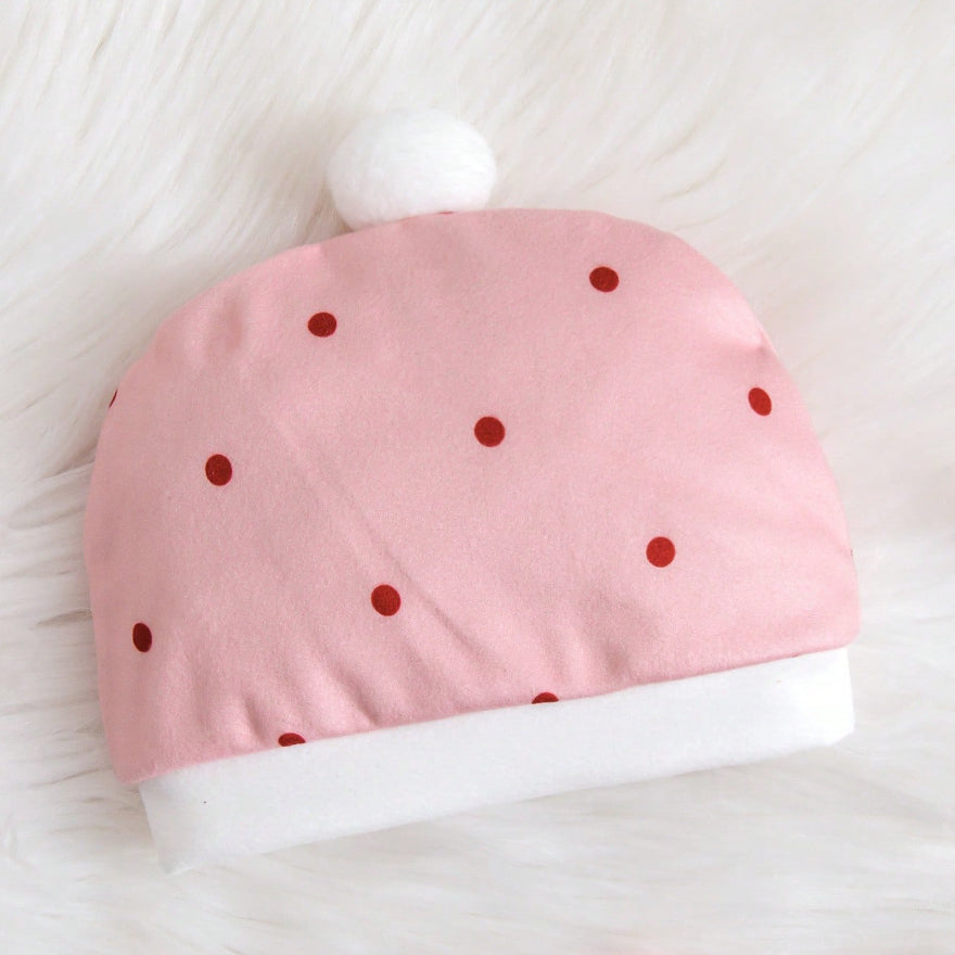 2PCS Cherry Polka Dot Printed Baby Jumpsuit