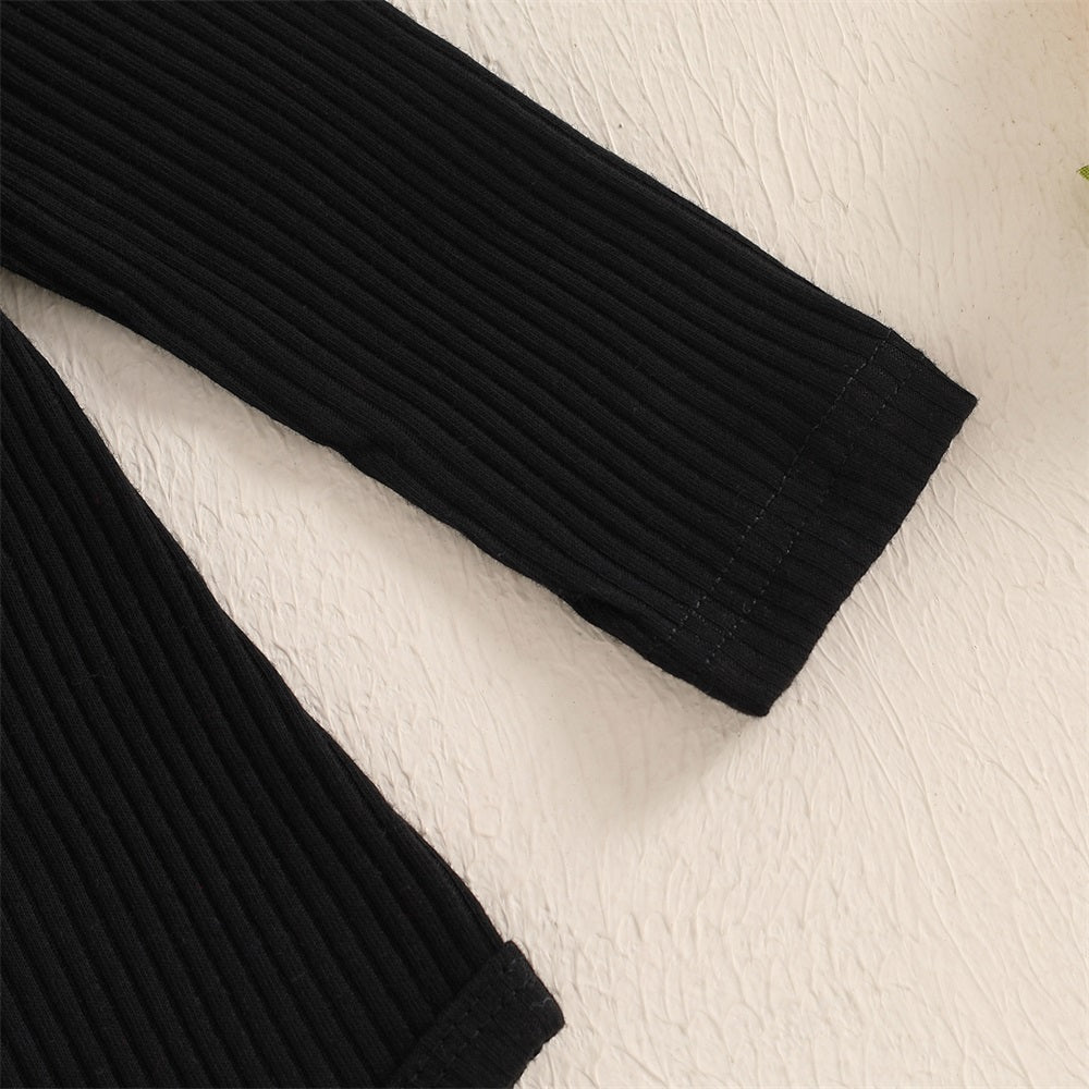 3PCS Comfy Cute Floral Print Long Sleeve Baby Set