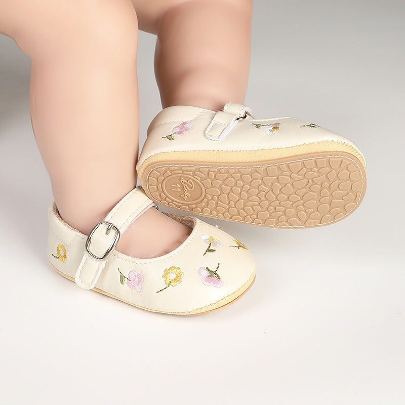 Baby Girl Cottagecore Breathable Soft Sole Prewalker Shoes