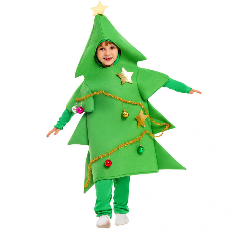 Christmas Tree Cosplay Costume Big Tree Clothes Christmas Parent-child Suit
