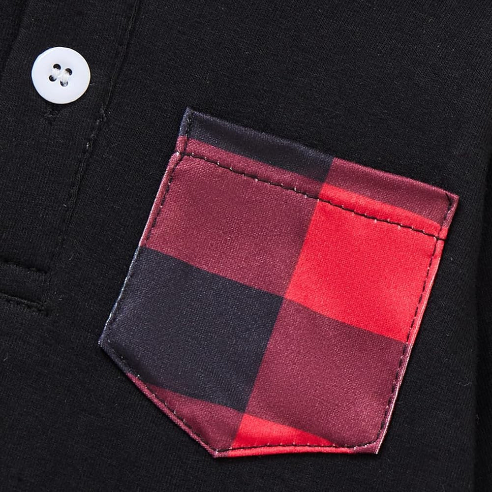 2PCS Casual Stylish Plaid Print Long Sleeve Baby Hooded Set