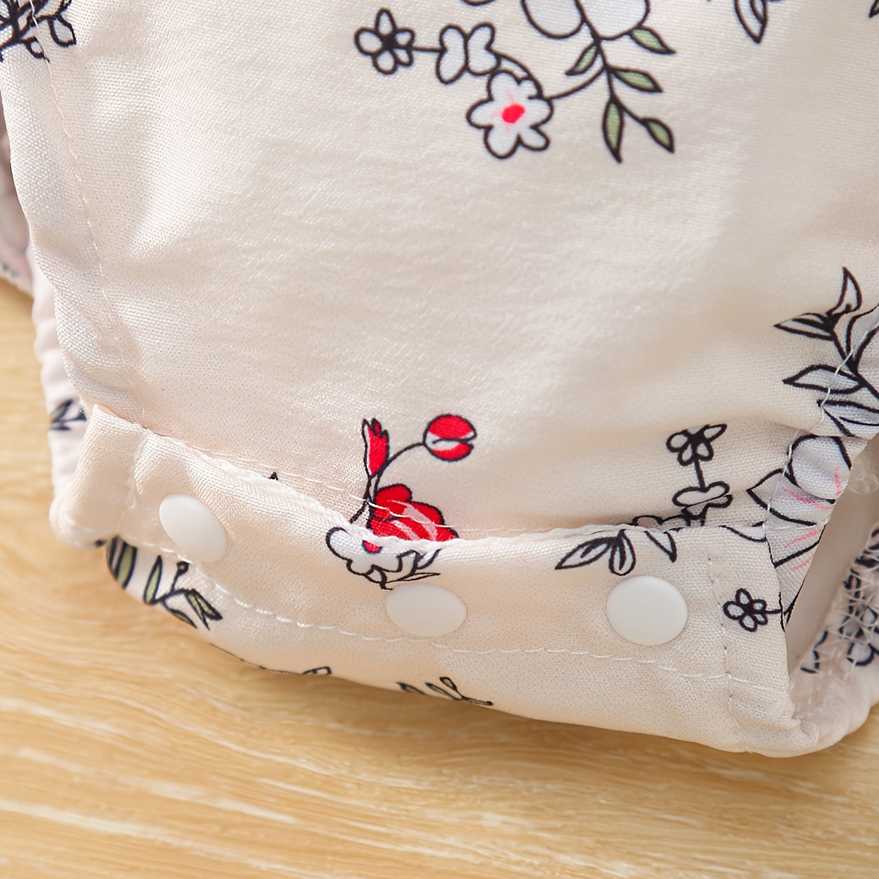 2PCS Romantic Floral Print Short Sleeve Baby Girl Romper