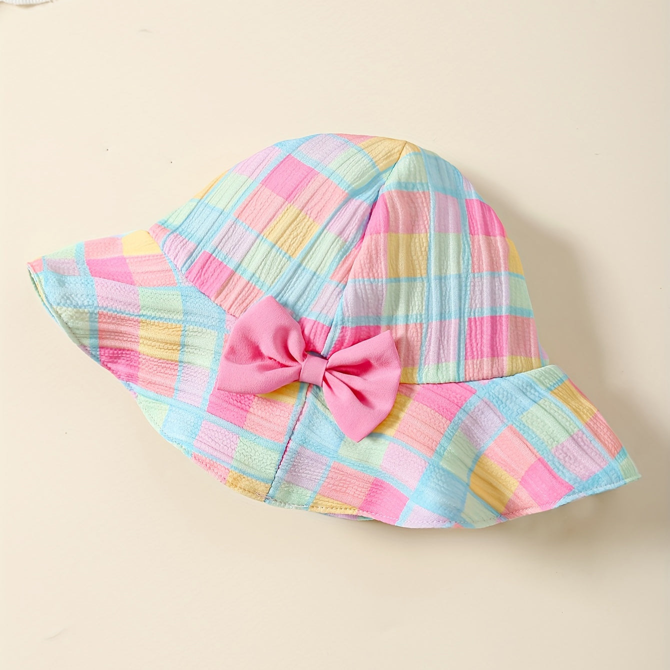 2PCS Pretty Plaid Printed Sleeveless Baby Jumpsuit