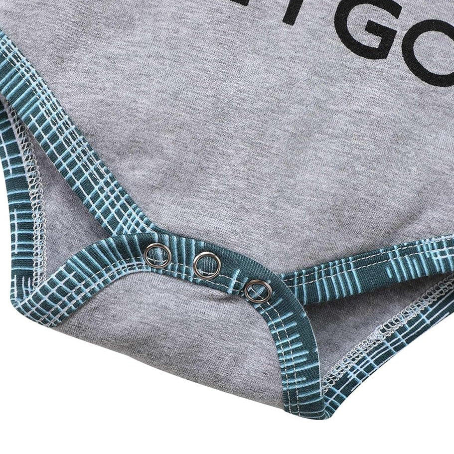 2PCS Ain't No Mama Letter Irregular Line Grid Print Hoodie Baby Set
