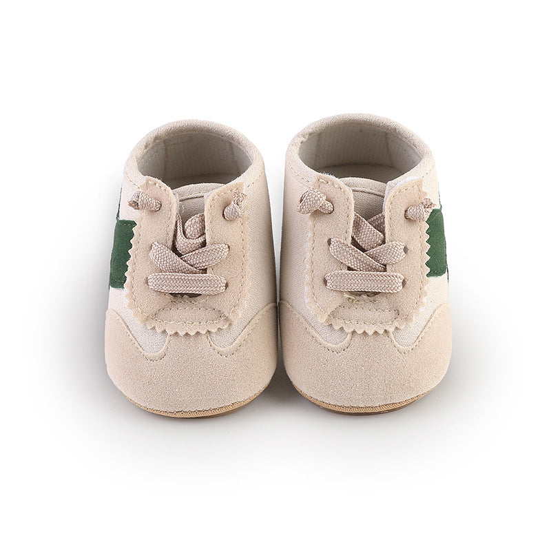Unisex Baby Colorblock Breathable Non-Slip Soft Sole Prewalker Shoes