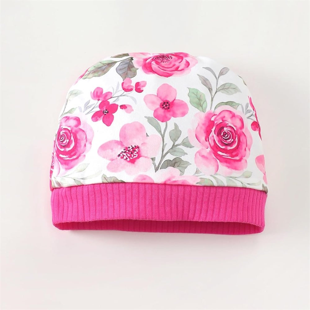 4PCS I'm My Daddy's Girl Letter Floral Printed Baby Set