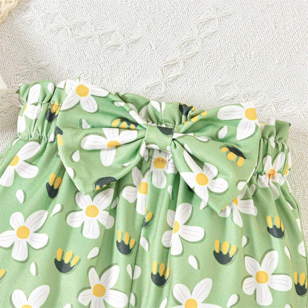 2PCS Comfy Floral Print Long Sleeve Baby Set