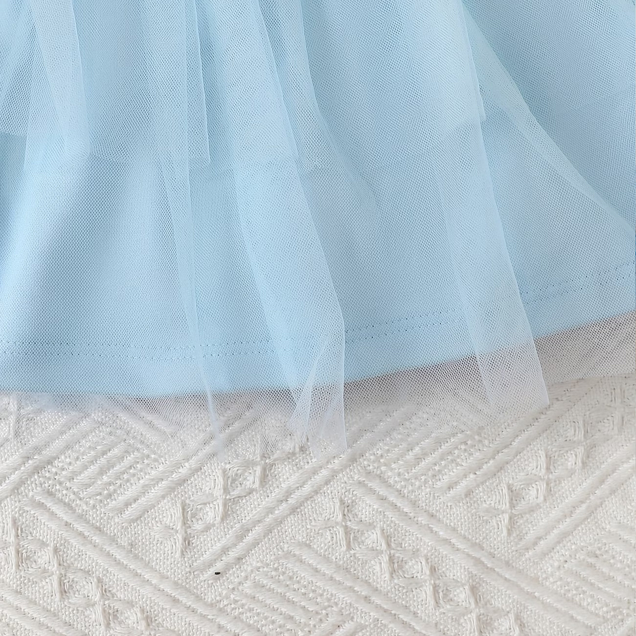 3PCS Cute 3D Floral Embroidery Bowknot Baby Skirt Set