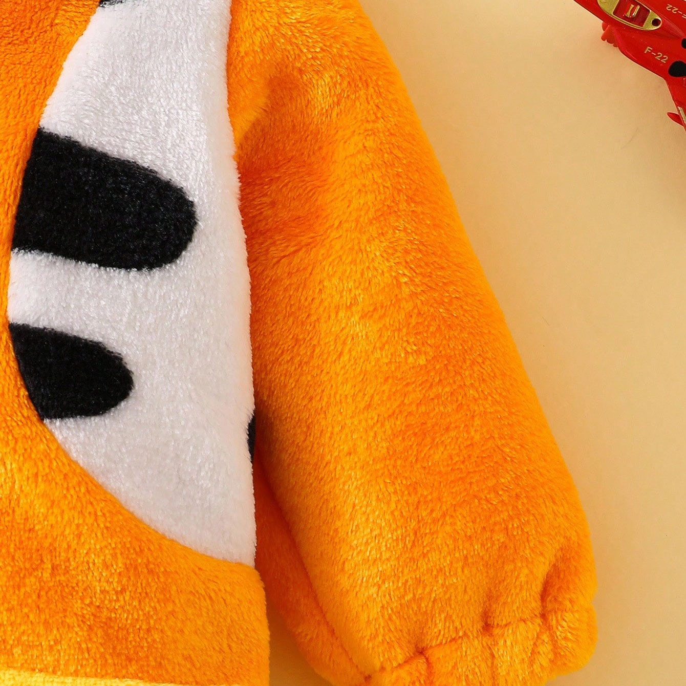 Fuzzy 3D Cow Printed Hoodie Baby Jumpsuit