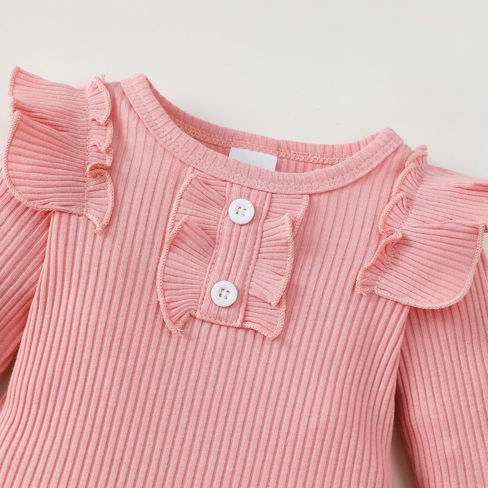 3PCS Neat Floral Print Long Sleeve Baby Set