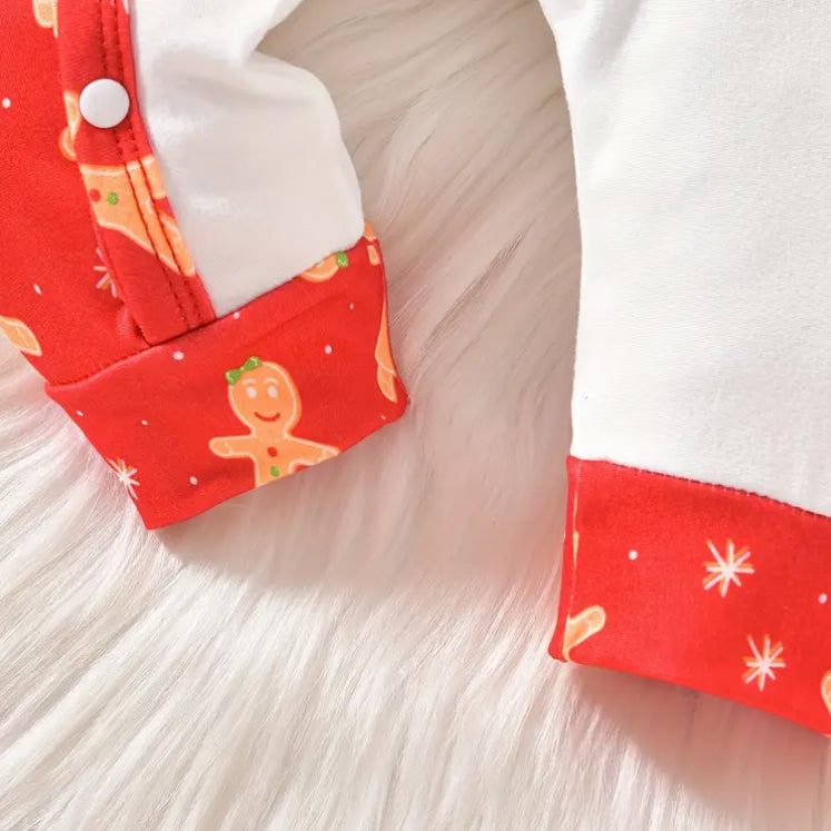 2PCS My 1st Christmas Letter Printed Baby Jumpsuit