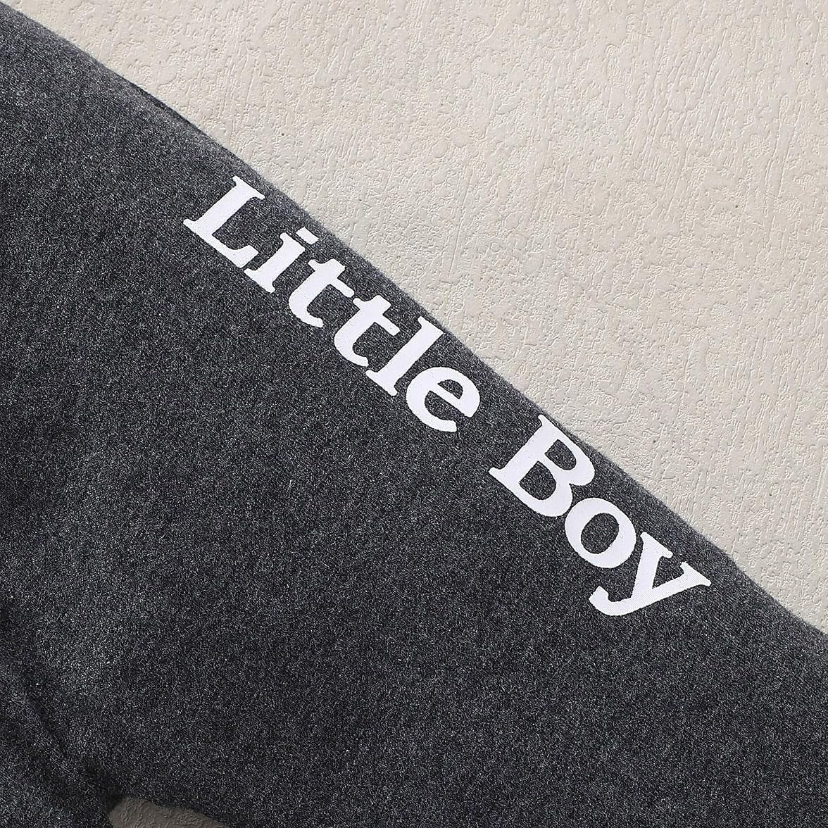 3PCS Stylish Daddy and Son Best Friend for Life Letter Printed Baby Set