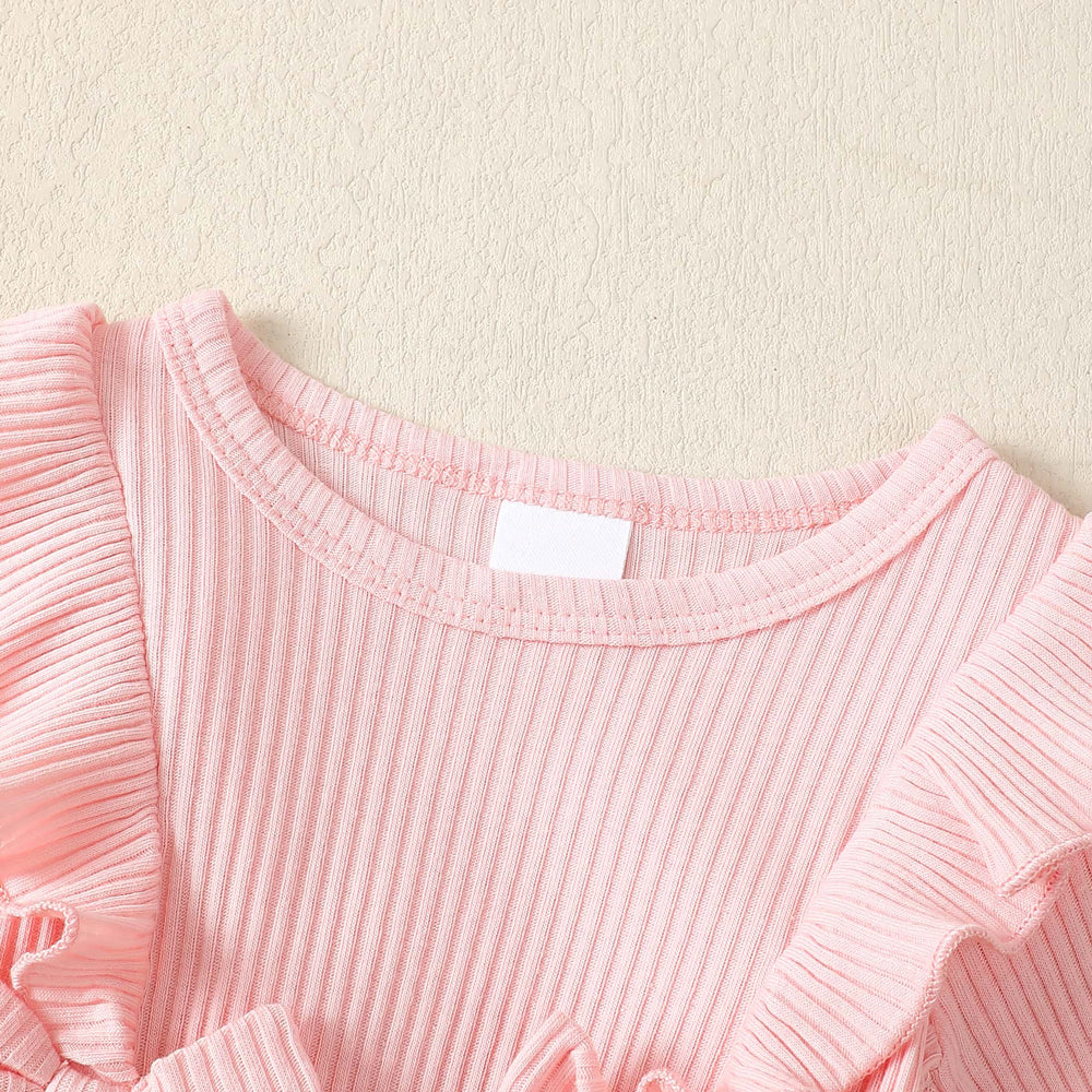 3PCS Cute Cow Print Baby Romper With Hat