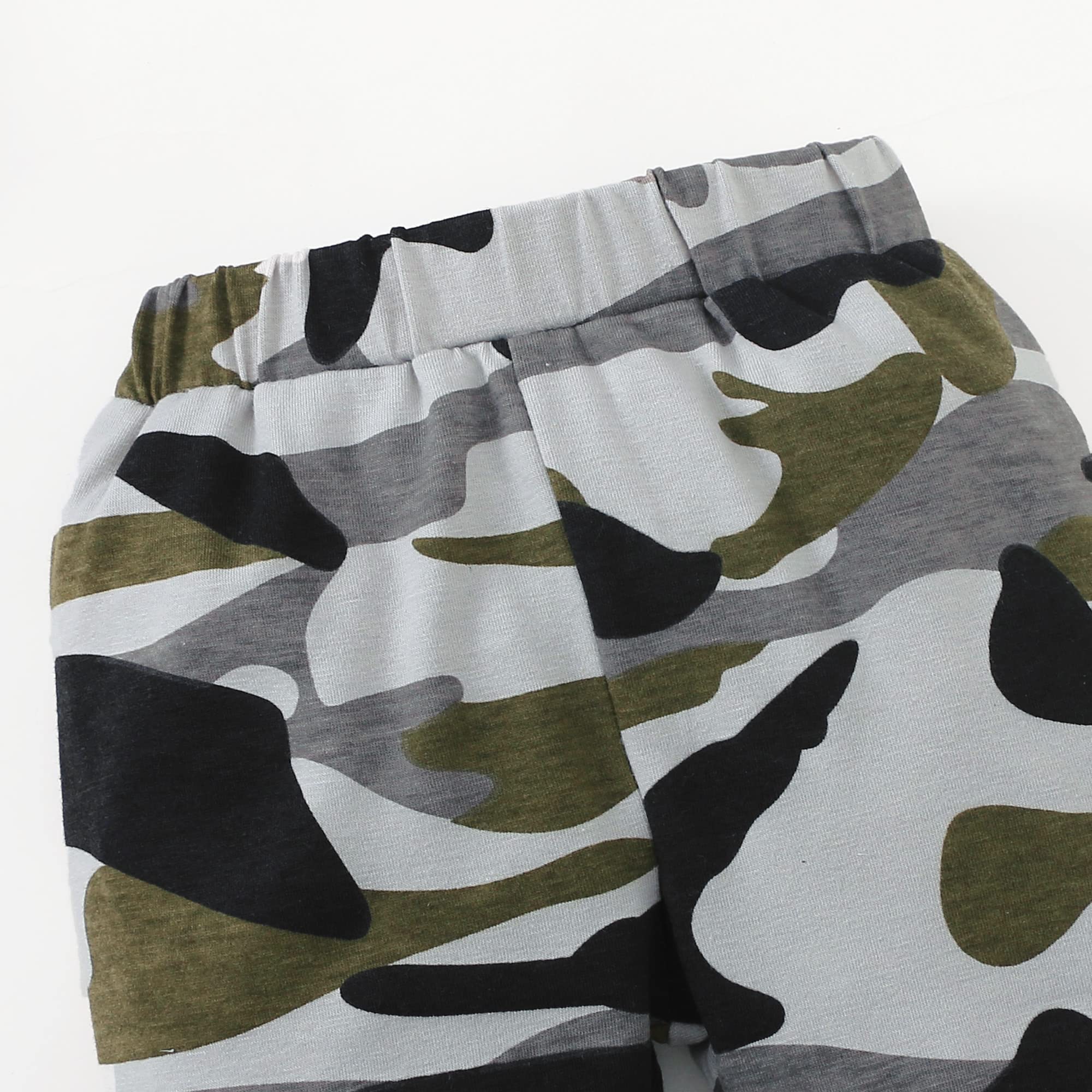 3PCS Daddy's Best Buddy Letter Printed Camouflage Baby Set