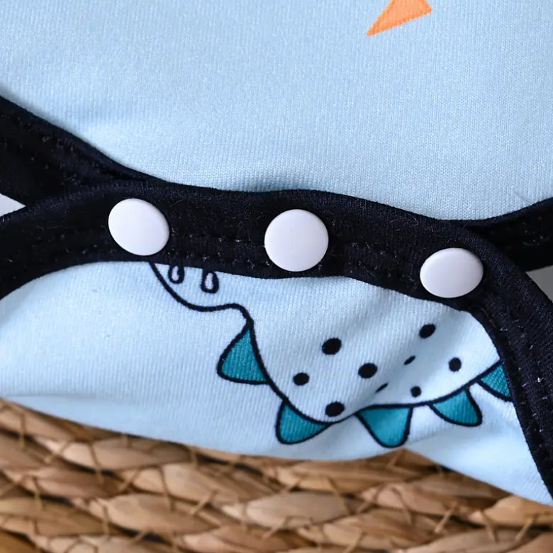 3PCS Cool Dinosaur Print Long Sleeve Baby Set