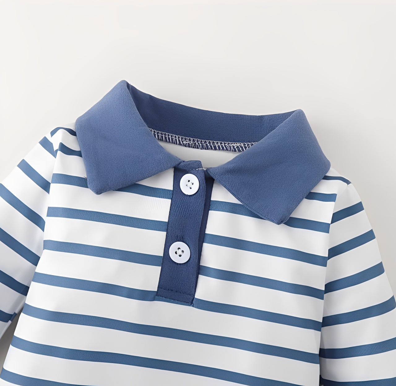 Cute Dinosaur Stripe Printed Long Sleeve Baby Jumpsuit