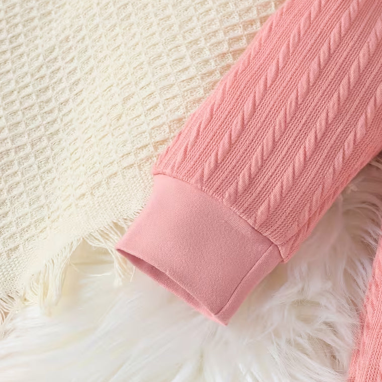 Good Baby Letter Heart Print Lace Ruffle Baby Jumpsuit