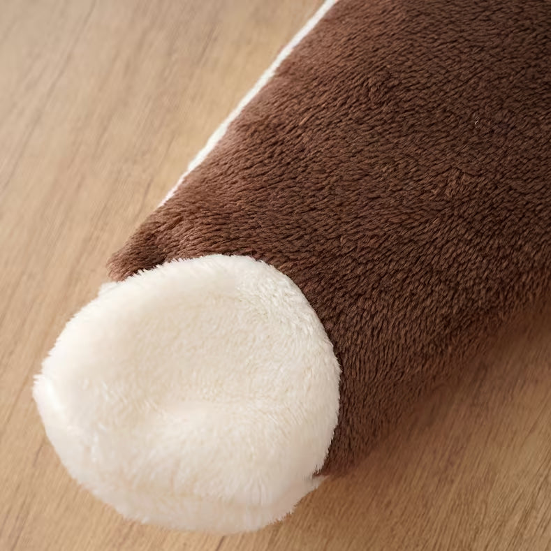 Lovely Bear Bow Applique Long Sleeve Baby Plush Hoodie Jumpsuit