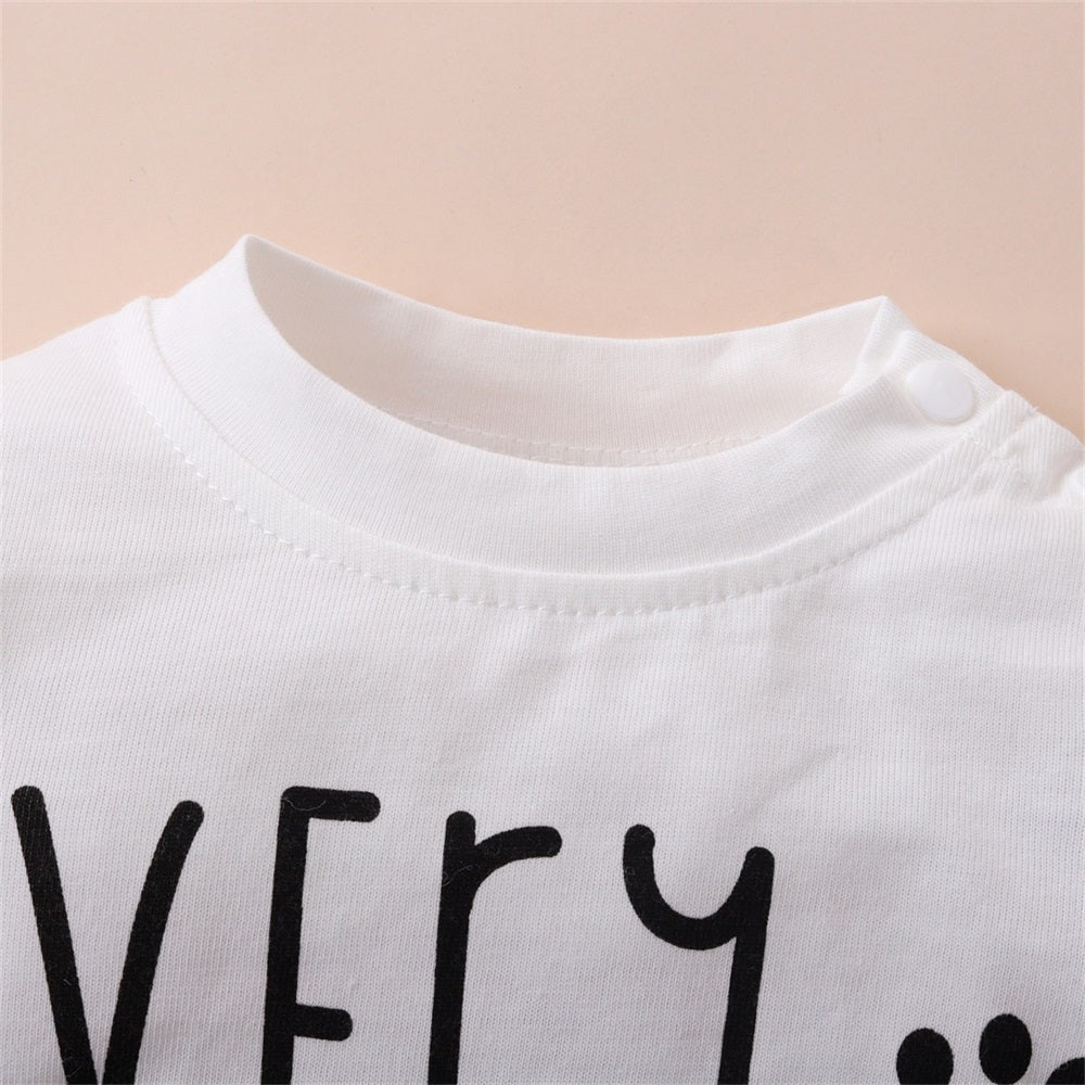 Every Dog Needs Baby Letter Print Long Sleeve Baby Jumpsuit