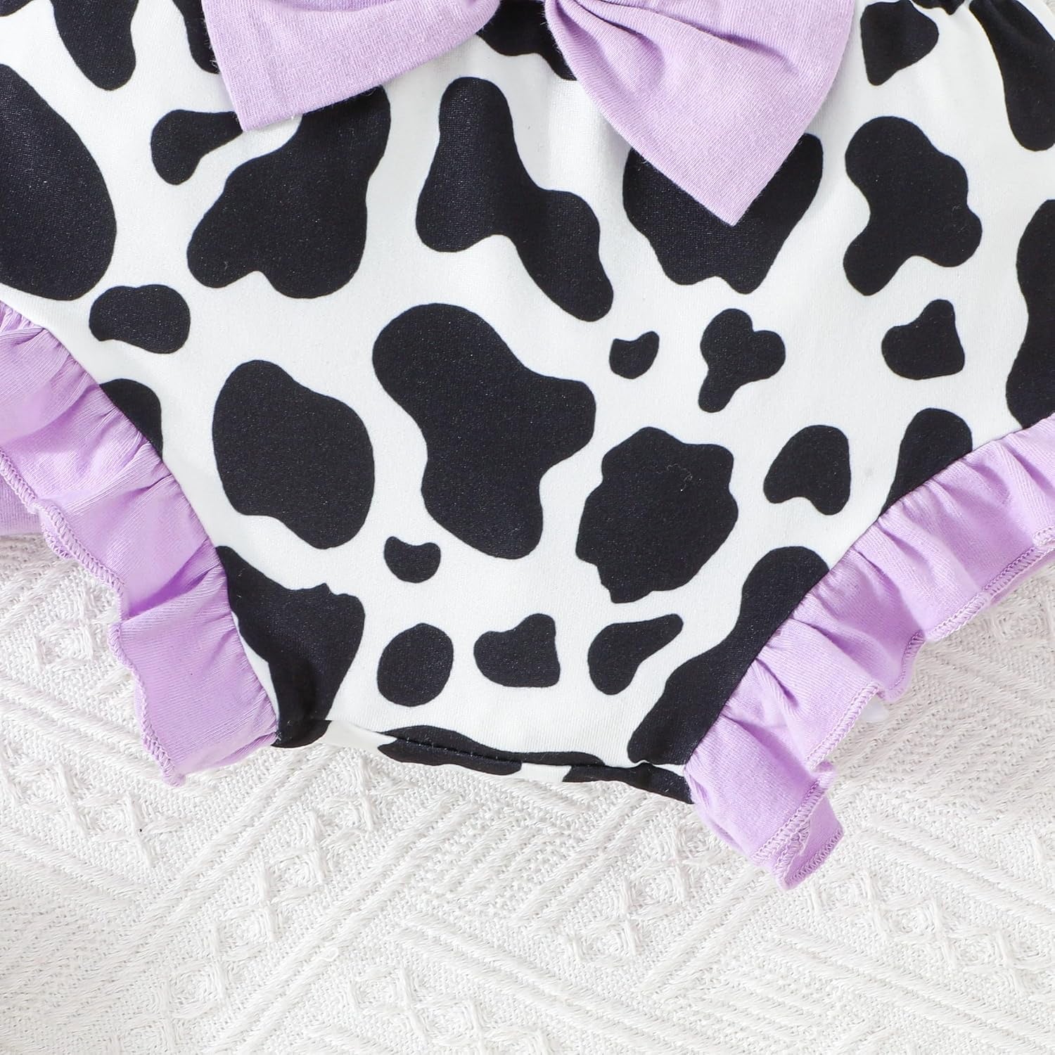 3PCS Holy Cow I'm Cute Letter Print Short Sleeve Baby Set