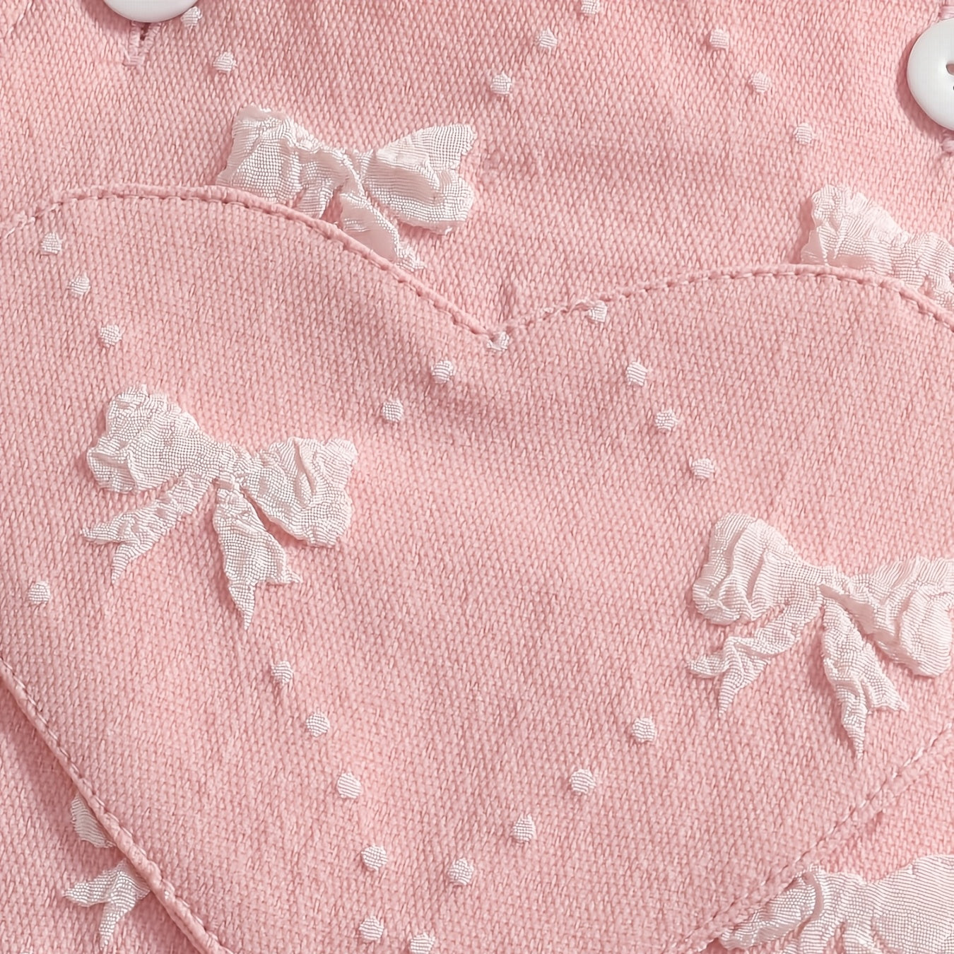 3PCS Pretty Bowknot Appliqué Short Sleeve Overalls Baby Set
