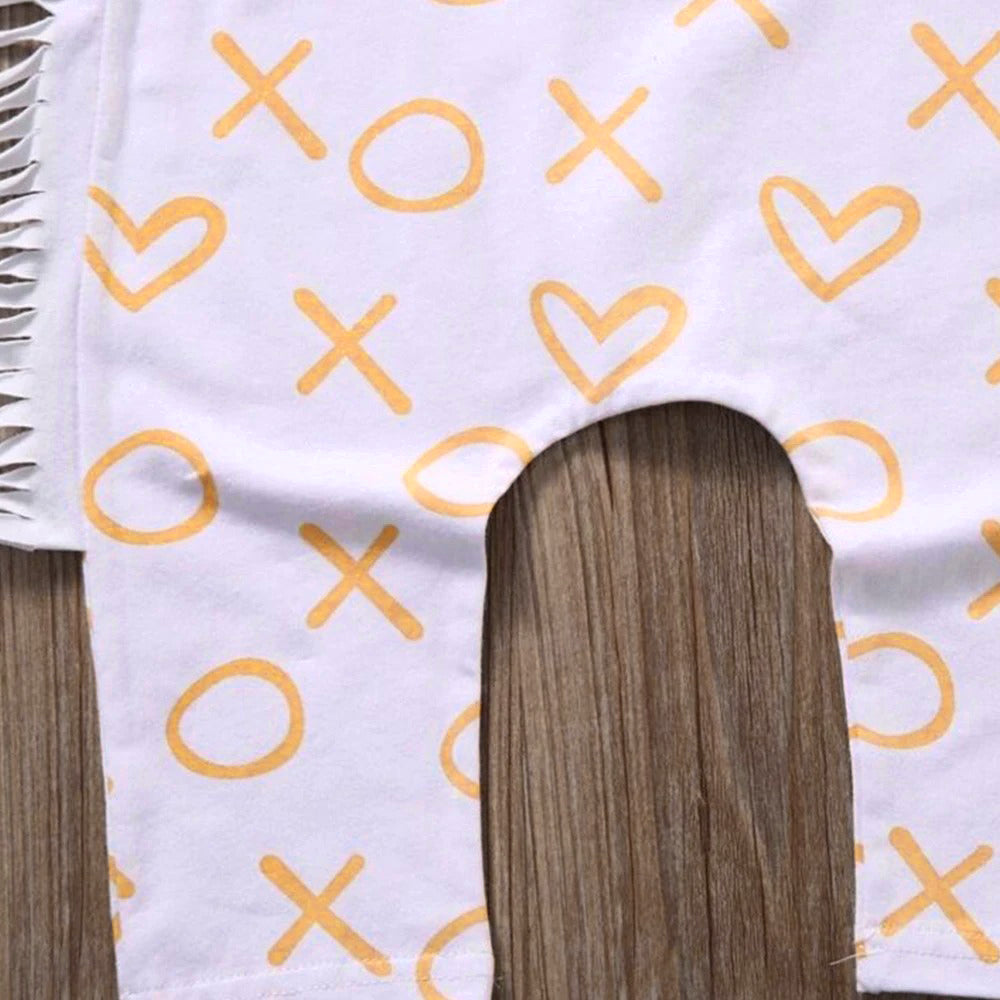 Mono con estampado de buey para niña, mono con diadema, 2 uds.